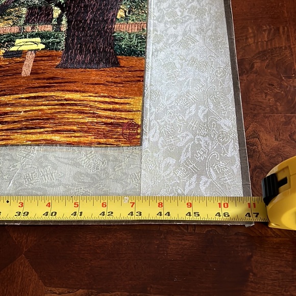 Chinese Silk Embroidery Size 47 Width and 22 Length with artist name - Picture 5 of 10